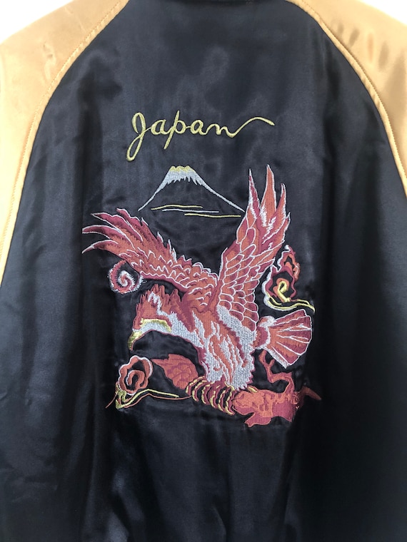 Japanese silk bomber jacket hot sale