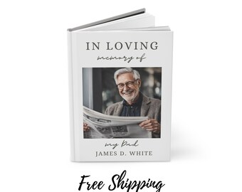 Loss of Dad Father Gift Coping Grief Journal BOHO Sympathy Gift Father's Day  Memorial Gift Celebration of Life Memorial Plaque In Loving