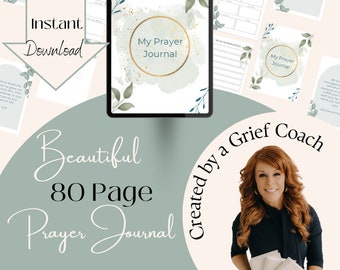 Womens Prayer Journal, Gratitude Journal, Mother's Day, Daily Prayer Planner, Devotional planner, Christian Gift, Bible Verse, Confirmation