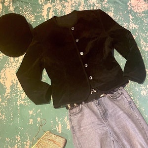 90s vintage jacket 90s black velvet jacket black velvet evening jacket grunge velvet jacket gothic velvet jacket 90s vintage evening jacket