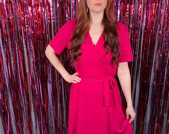 floaty pink dress