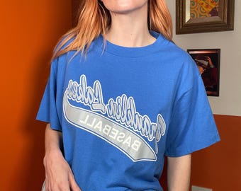 90s vintage blue unisex Baseball Franklin Lakes single stitch USA t shirt