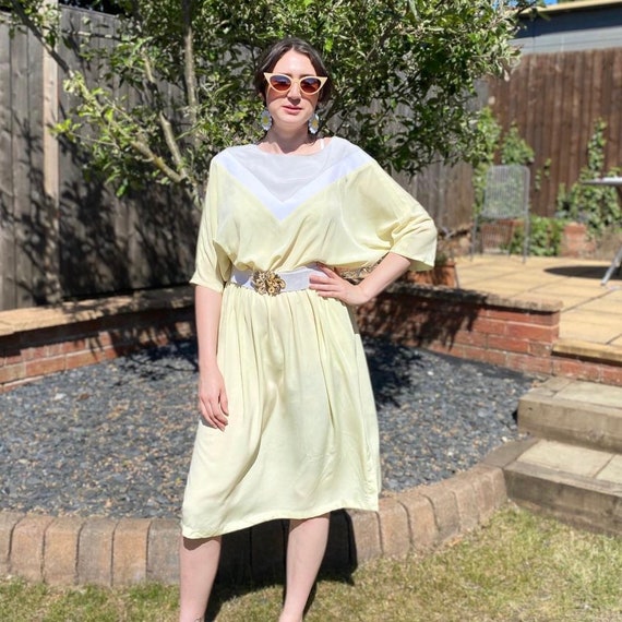 1980’s vintage dress 1980s dress 1980s day dress 1