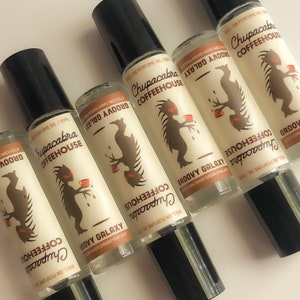 Chupacabra Coffeehouse Roll On Perfume Oil / Cryptid Perfume, Weird Funky Unique Spooky Coffee Fragrance