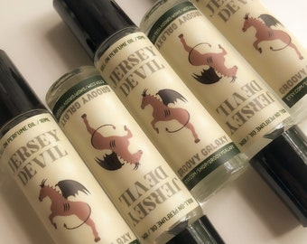 Jersey Devil Roll On Perfume Oil / Cryptid Perfume, Weird Funky Unique Pine Tree Winter Fantasy Fragrance