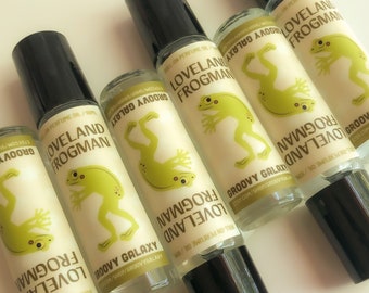 Loveland Frogman Roll On Perfume Oil / Cryptid Perfume, Weird Funky Unique Aquatic Floral Fragrance