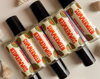 Summer Halloween Roll On Perfume Oil / Spring Summer Cryptid Perfume Weird Funky Unique Beachy Fragrance