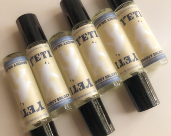 Yeti Roll On Perfume Oil / Cryptid Perfume, Weird Funky Unique Winter Fragrance