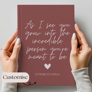 Letters To My Daughter, Family Journal For Son, Niece, Nephew, Grandson, Granddaughter, Goddaughter, Mothers Day Gift, Newborn Baby Gift