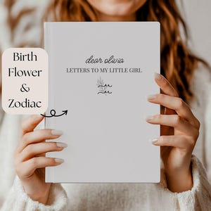 Diario de cartas a mi hija: cuaderno de recuerdos para regalar en el Día de la Madre, regalo para una hija querida, regalo del zodíaco, regalo personalizado para nuevos padres