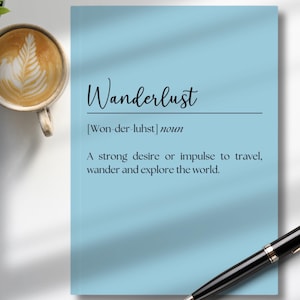 Reisetagebuch, liniertes Notizbuch, Wörterbuch-Stil, Reisetagebuch, Bullet Journal, Reiseplaner Geschenk für ihn, Reisegeschenk für sie