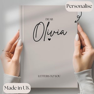 Diario de cartas personalizado: cuaderno de recuerdos en blanco para mamá, papá, hija, hijo, un regalo especial para una niña, cumpleaños o para nuevos padres.