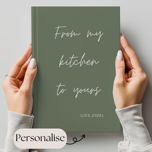 Personal Recipe Book Gift - Cooking Lover Present, Custom Gift for Bakers, Recipe Organiser, Sharing Family Recipes, Mothers Day Gift