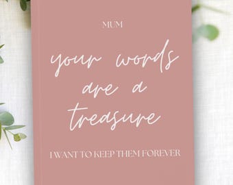 Tell Me Your Story Mum – Mothers Legacy Journal, Blank Keepsake Notebook for Mums Life Story, Thoughtful Gift for Mum, Mothers Day Gift