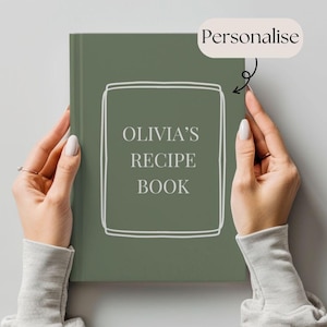 Personalised Recipe Book - Recipe Binder, Cooking Lover Present, Blank Cook Book, Custom Recipe Organiser, Grandmas Recipe, Mothers Day Gift