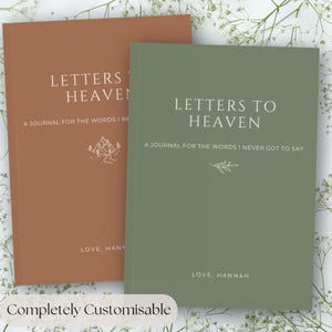 Letters To Heaven Memorial Journal - Dad Remembrance Mum Grief Notebook, Loss of Loved One Gift, Child Loss Keepsake, Sympathy Grieving Gift
