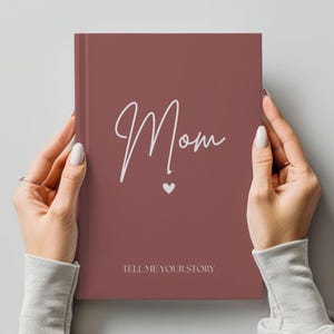 Mom Tell Me Your Story Journal, Mothers Day Gift, Mom Memory Book, Keepsake Journal, Personalized Gift for Mom, Birthday Gift for Mom/Mum