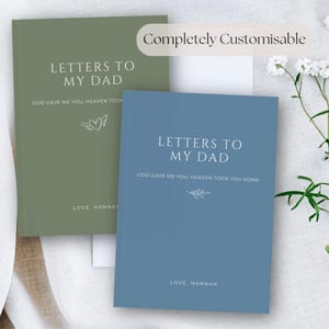 Briefe an meinen Vater Trauer Tagebuch - Personalisiertes Erinnerungsbuch für Papa - Leeres Erinnerungsgeschenk für den Verlust des Vaters, Familienandenken