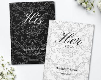 Vintage French Toile De Jouy Vow Books Custom His And Her Vow Books Wedding Keepsake Personalized Romantic Wedding Ceremony Gift