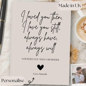 Diario de cartas a mi marido: recuerdo personalizado, regalo considerado para él, regalo de aniversario, regalo para el novio, regalo del día de San Valentín