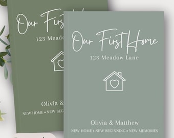 First Home Journal, Housewarming Gift for Women, New House Planner, New Home Gifts, Personalised New Home Owner Gift, Custom Renovation Gift