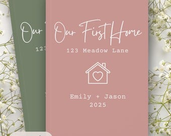 First Home Journal, New House Planner, Housewarming Gift for Women, New Home Gifts, Personalised New Home Owner Gift, Custom Renovation Gift