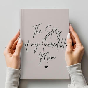 Tell Me Your Story Mom Journal, Mothers Day Gift, Mom Memory Book, Keepsake Journal, Personalized Gift for Mom, Birthday Gift for Mom/Mum