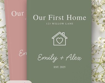 First Home Journal Gift, New House Planner, Housewarming Gift for Women, New Home Gifts, New Home Owners Gift Idea, Custom Renovation Gift