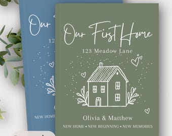 First Home Journal, Housewarming Gift for Women, New House Planner, New Home Gifts, Personalised New Home Owner Gift, Custom Renovation Gift