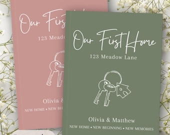 First Home Journal, Housewarming Gift for Women, New House Planner, New Home Gifts, Personalised New Home Owner Gift, Custom Renovation Gift