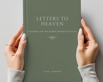 Letters To Heaven Memorial Journal - Dad Remembrance Mum Grief Notebook, verlies van geliefde cadeau, aandenken kind verlies, sympathie rouwcadeau