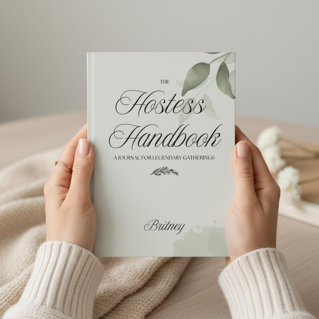 Hostess Introduction Sheets Hostess Gift Journal – the Hostess Handbook, Blank Party Planner ...