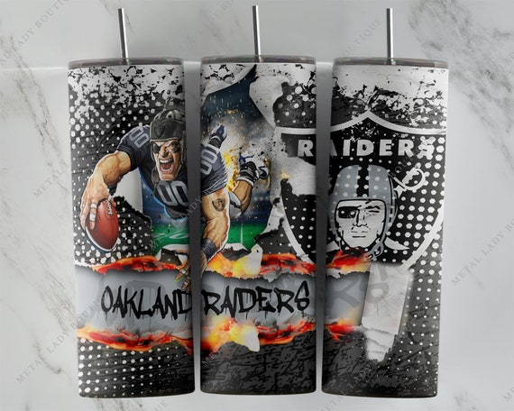 NFL Raider Fan 20oz Tumbler | NFL | Las Vegas Raiders | Football Season |  Gifts For Him | Personalized | Father’s day