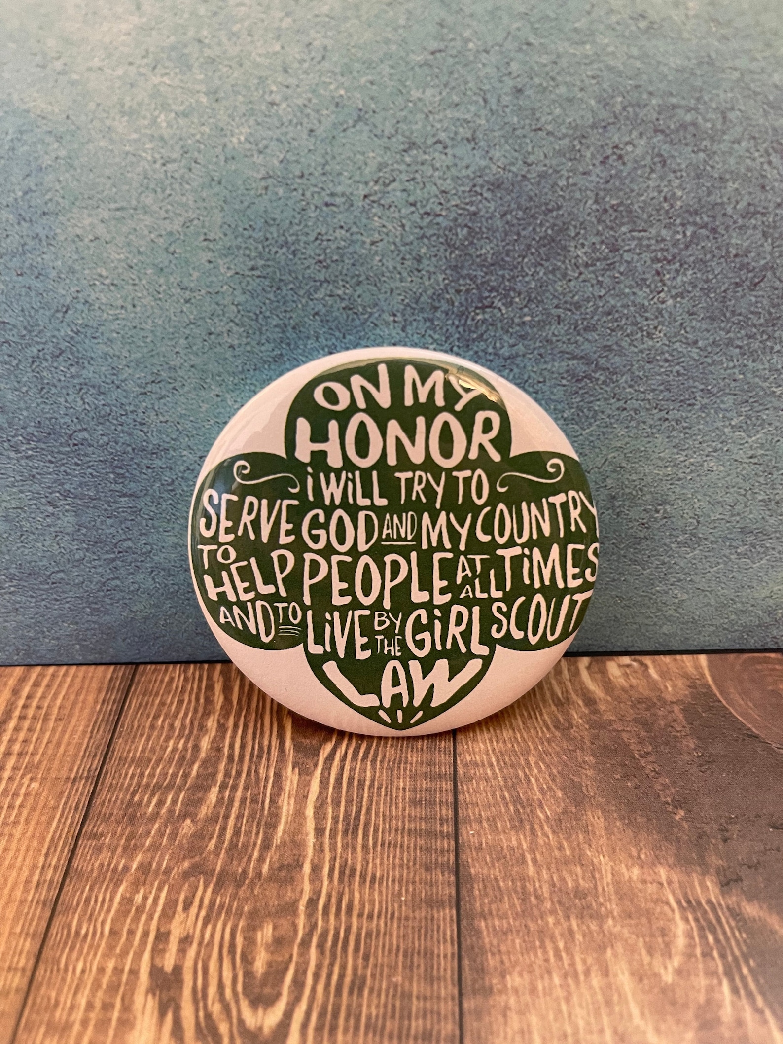Girl Scout Promise Pinback Button for Troops Girl Scout Etsy