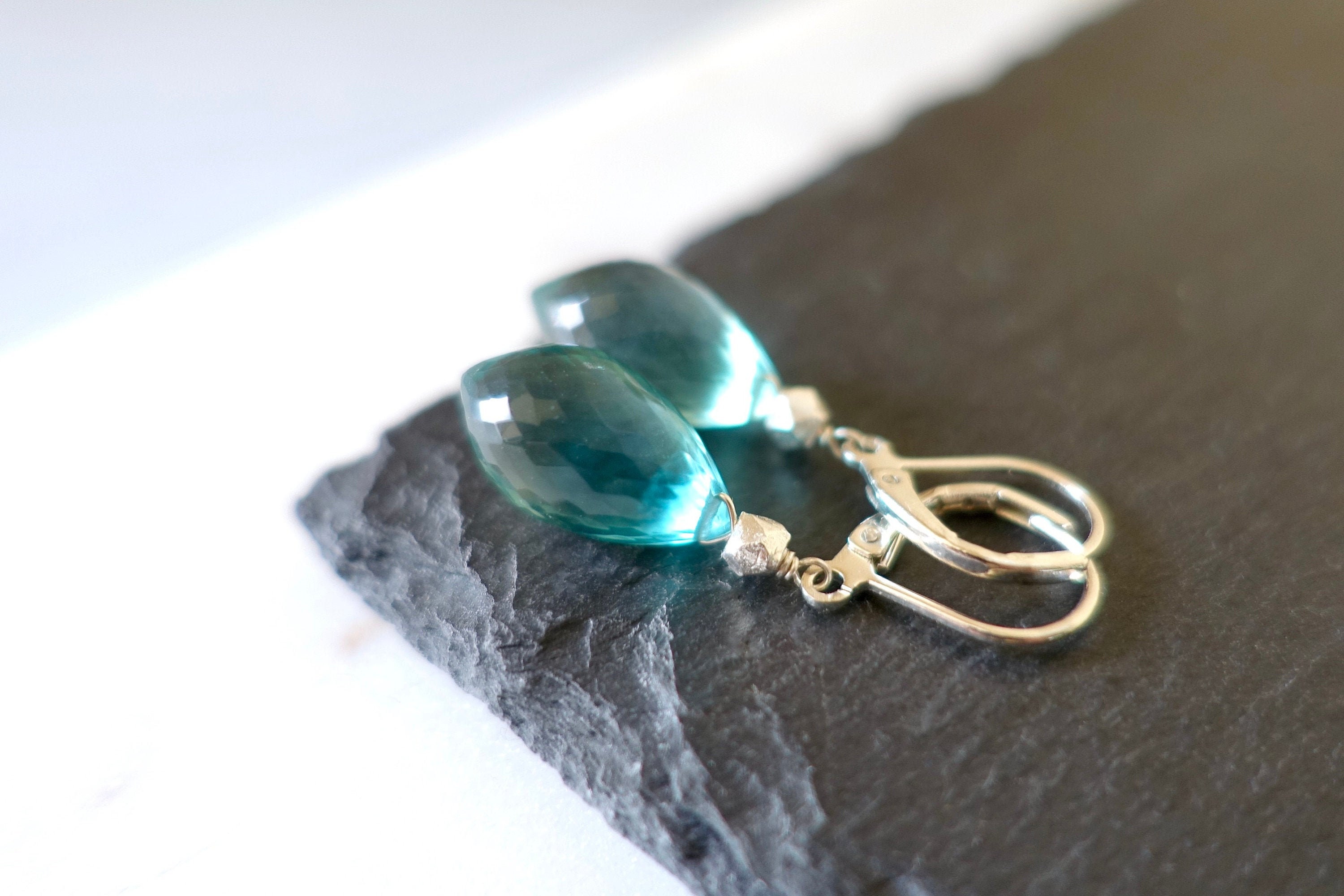 stone plug earrings