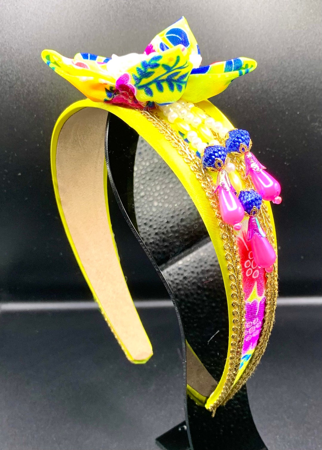 Yellow Hmong Inspired Fashion Head Band Etsy