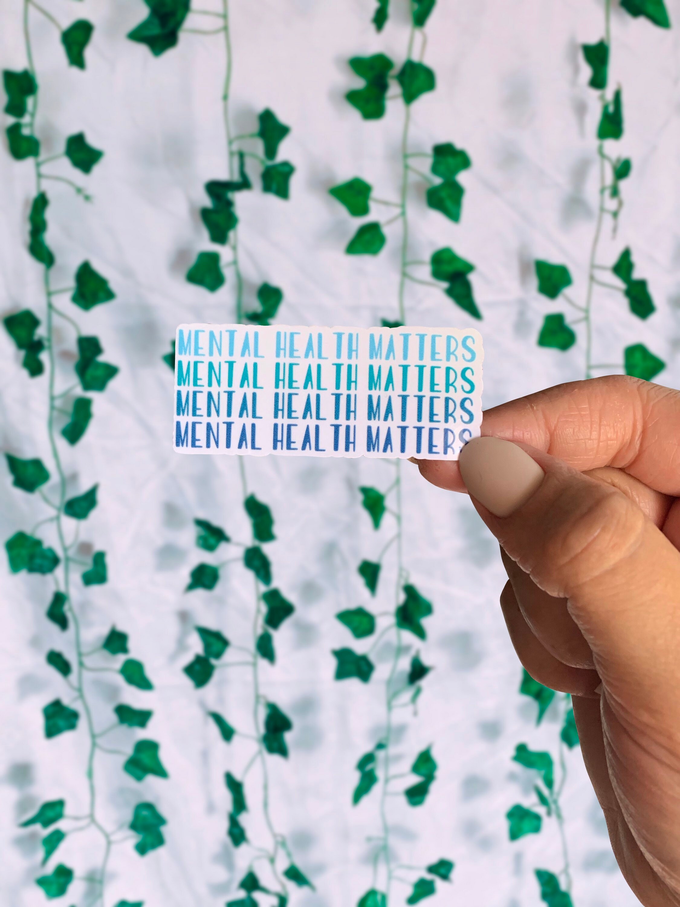 Mental Health Matters Sticker, Mental Health Awareness Sticker ...