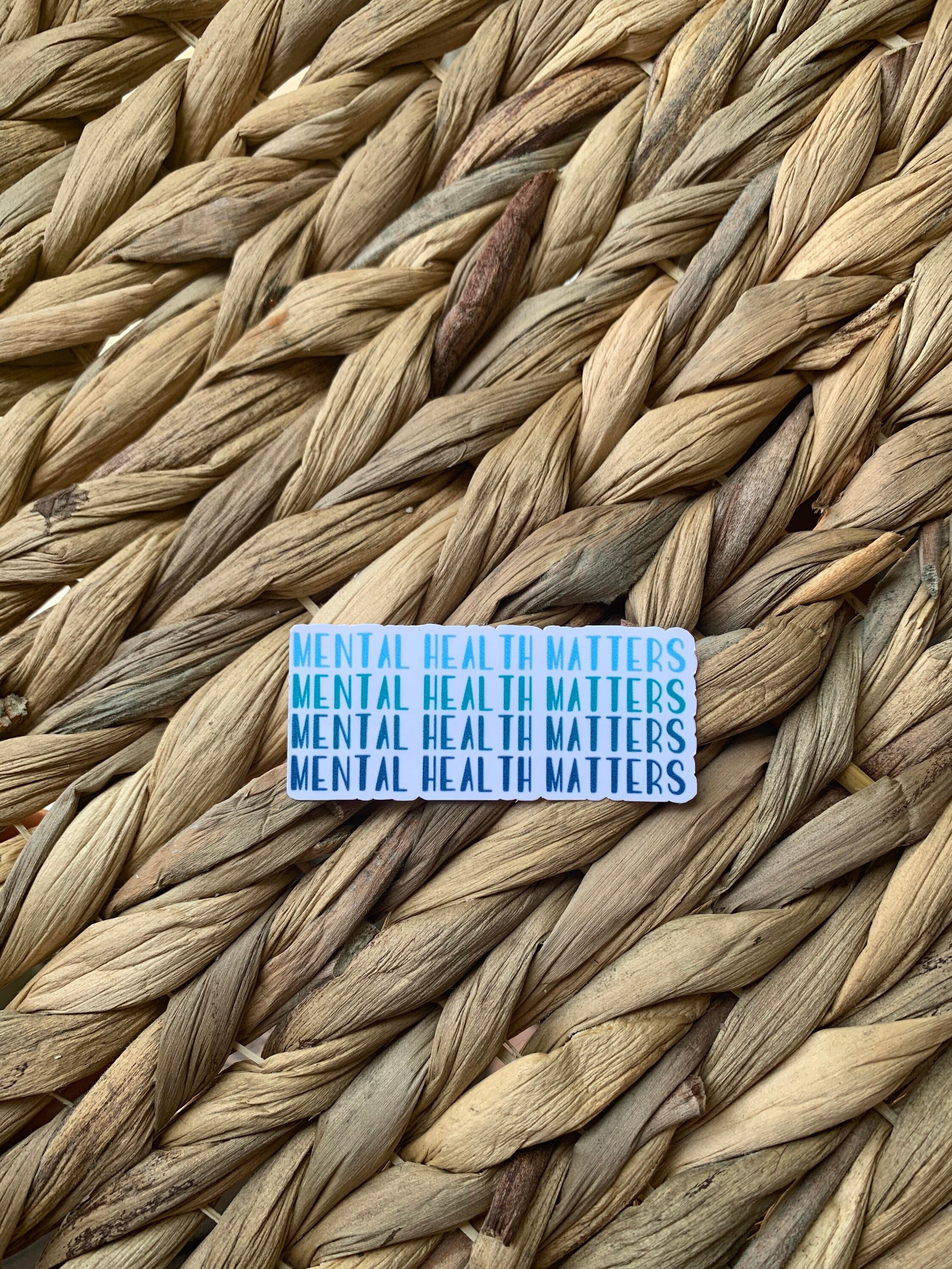 Mental Health Matters Sticker, Mental Health Awareness Sticker ...