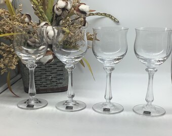 ボヘミアンクリスタルデキャンタセット：ルビーレッドカットトゥクリア