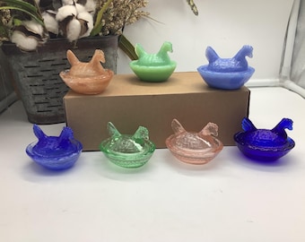 Mosser Jadeite Hen on Nest Candy Dish 4