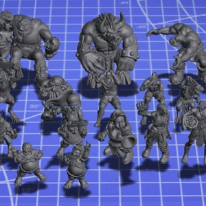 26 Fan figurines - Fantasy Football compatible bloodbowl - stadium - FAN A