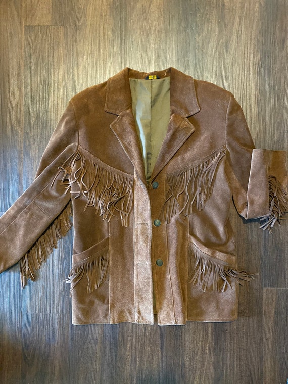 Suede Leather Jacket with fringe