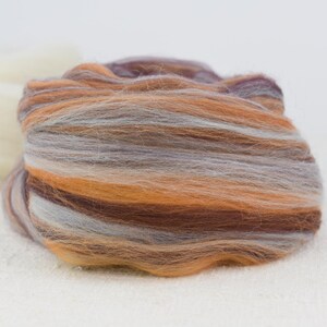 Sandstein & Shetland Spindel Kit - 4 oz. Wolle, Holzspindel Bild 4