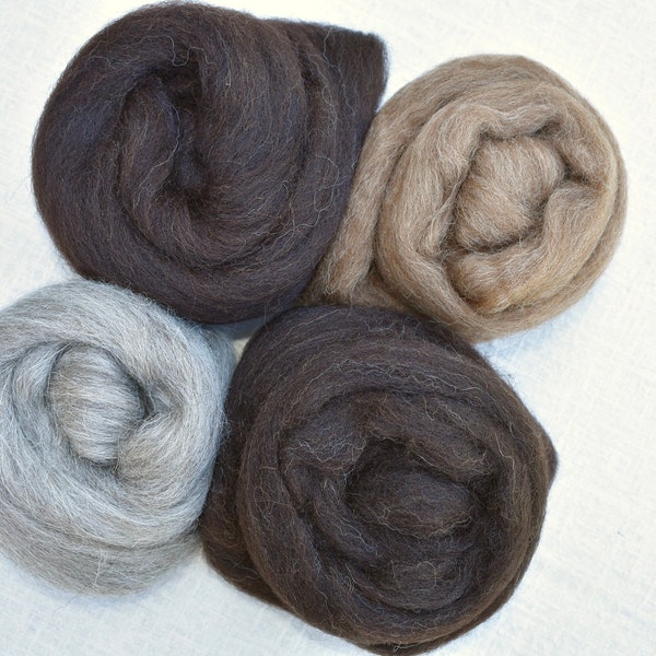 Bold Wool Pack v2 - darker wools sampler, four ounces