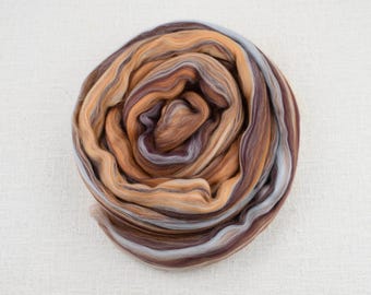 Sandstone Merino top - wool for spinning