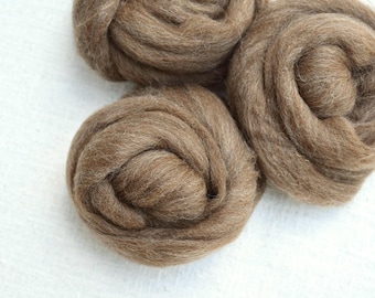 Moorit Shetland top - wool for spinning