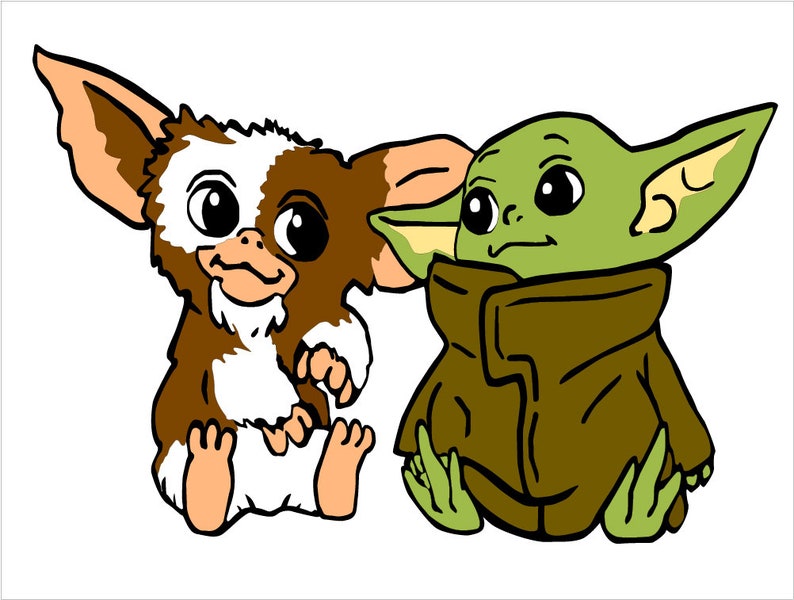 Download Baby Yoda Baby Yoda Baby Gremlin Svg Star Wars Svg Baby | Etsy