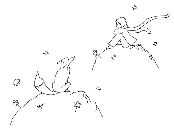 Der kleine Prinz der kleine Prinz Poster Svg der kleine | Etsy