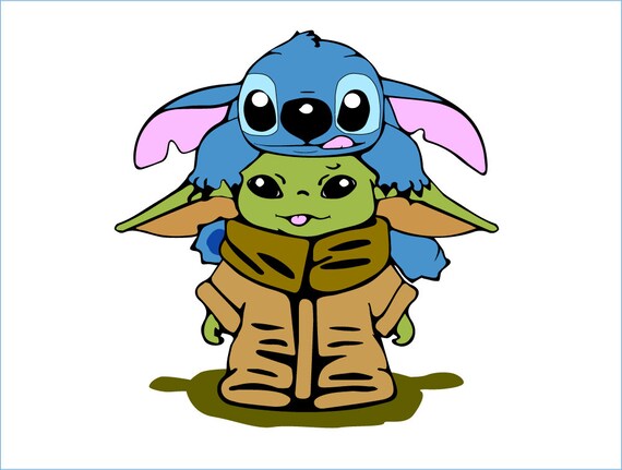 Download Yodalorian Babyoda Babyoda Stitch Svg Babyoda Silhouette Etsy