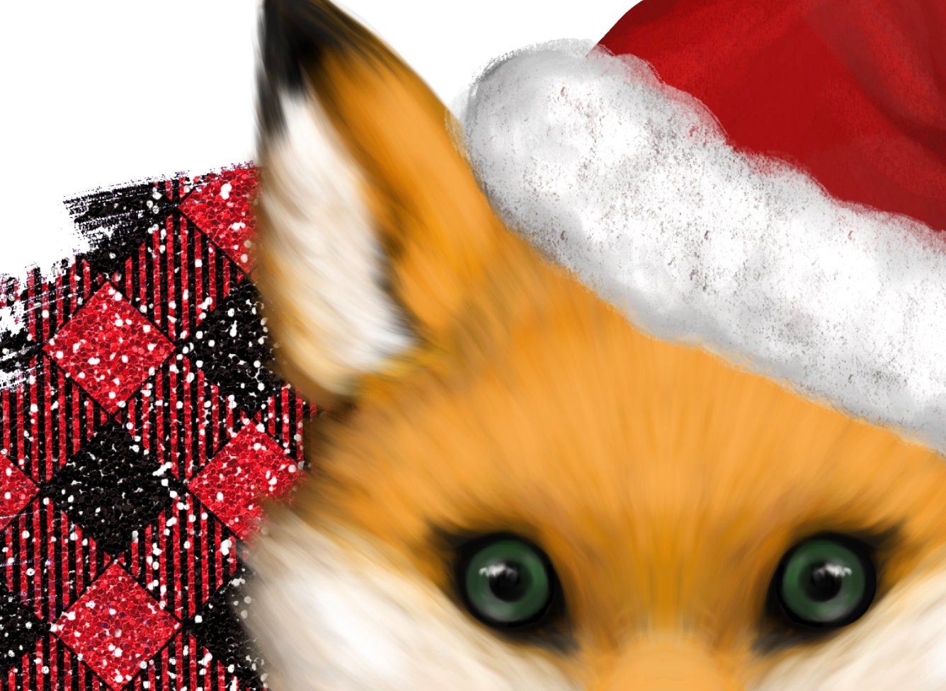 Lindo zorro bebé PNG Navidad PNG zorro del bosque diseño de | Etsy